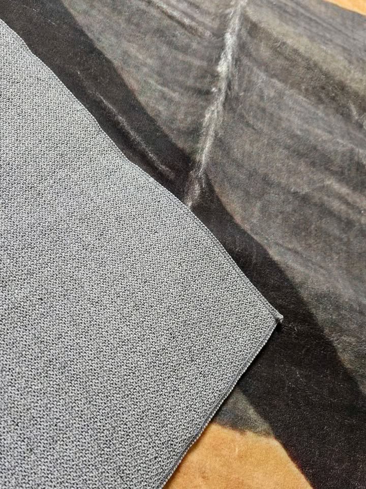 Abstract Gray Gold Bedroom Carpet Gold Retro Classic Style Short Pile Floor