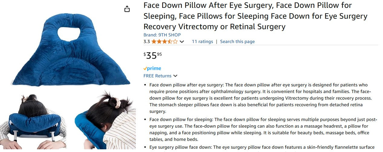 Face Down Pillow for Sleeping
