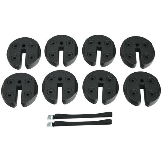 Set of 8 Canopy Weights 40lbs Weight Plate Kit with No-Pinch Design