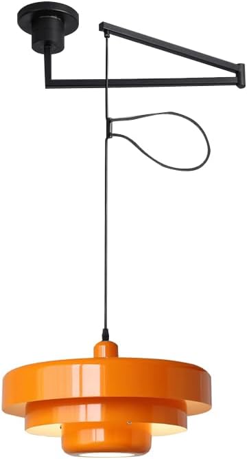 Meefad Adjustable Hanging Light Fixtures, Modern Swing Arm Pendant Light