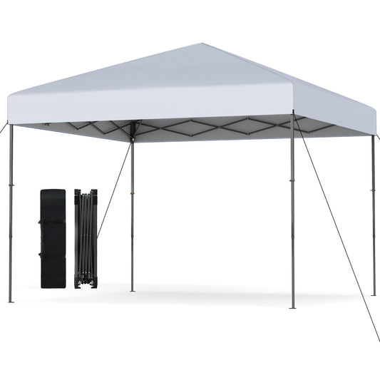 10 x 10 Pop up Canopy Tent with Portable Carrying Bag and 8 Stakes