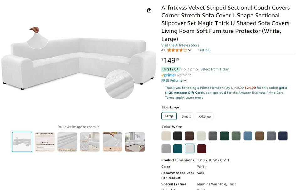 Velvet Striped Sectional Couch Covers Corner Stretch Sofa Cover L Shape Sectional Slipcover