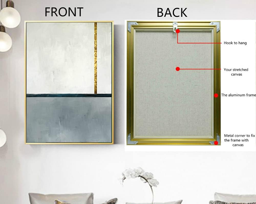 GVS-ART DIY Metal Floating Frame for 16x20 Canvas Art, 1.5" Depth