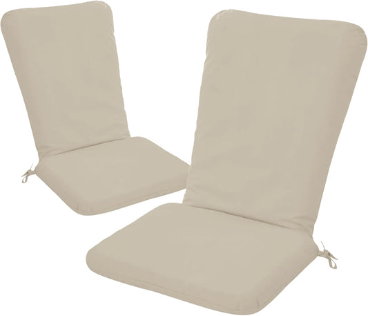 Adirondack Chair Cushion Set of 2-19''x19'' Seat & 19''x28'' Back