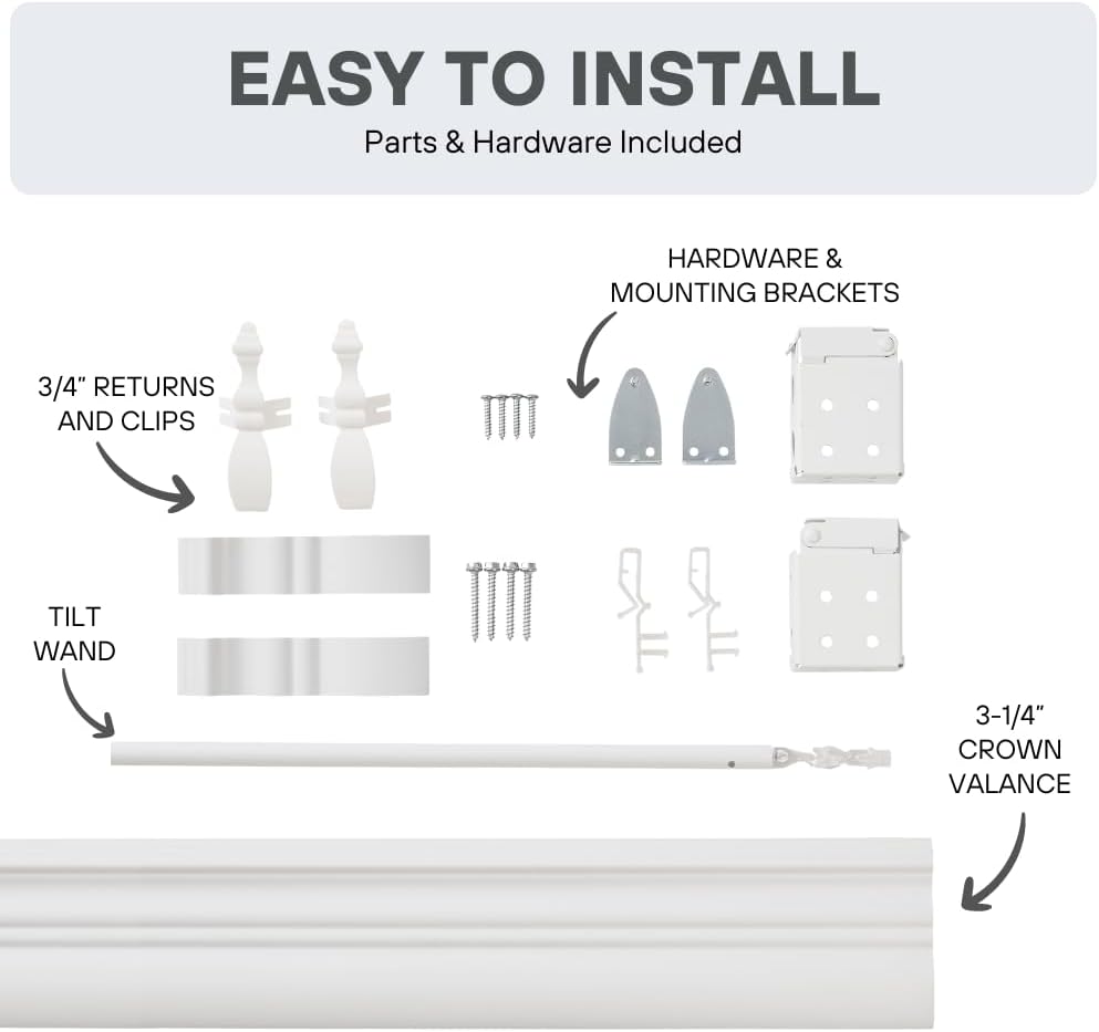Lotus & Windoware Cordless, 2 Inch Faux Wood Blind, 22" Wide x 48" Long