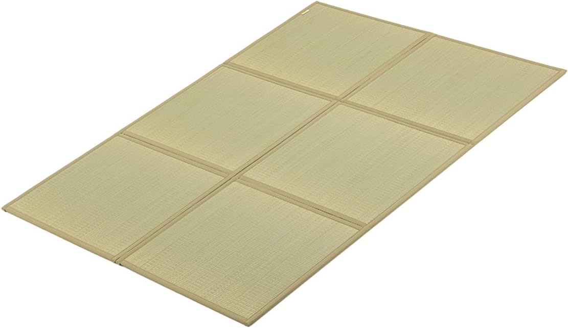FULI Japanese Tatami Mattress, Igusa Mat (Japanese Rush Grass) Foldable, (Natural, Full)