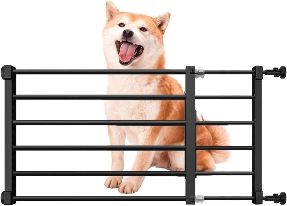 Short Dog Gate Expandable Dog Gate 22"-39.37" to Step Over