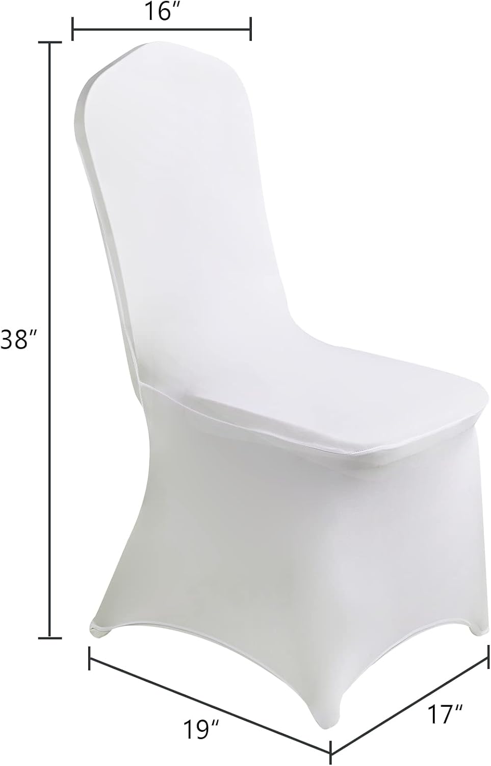 SUPERO Waterproof Spandex Chair Cover 50PCS, Stretch Dining Chair Covers, Polyester Outdoor Chair Covers