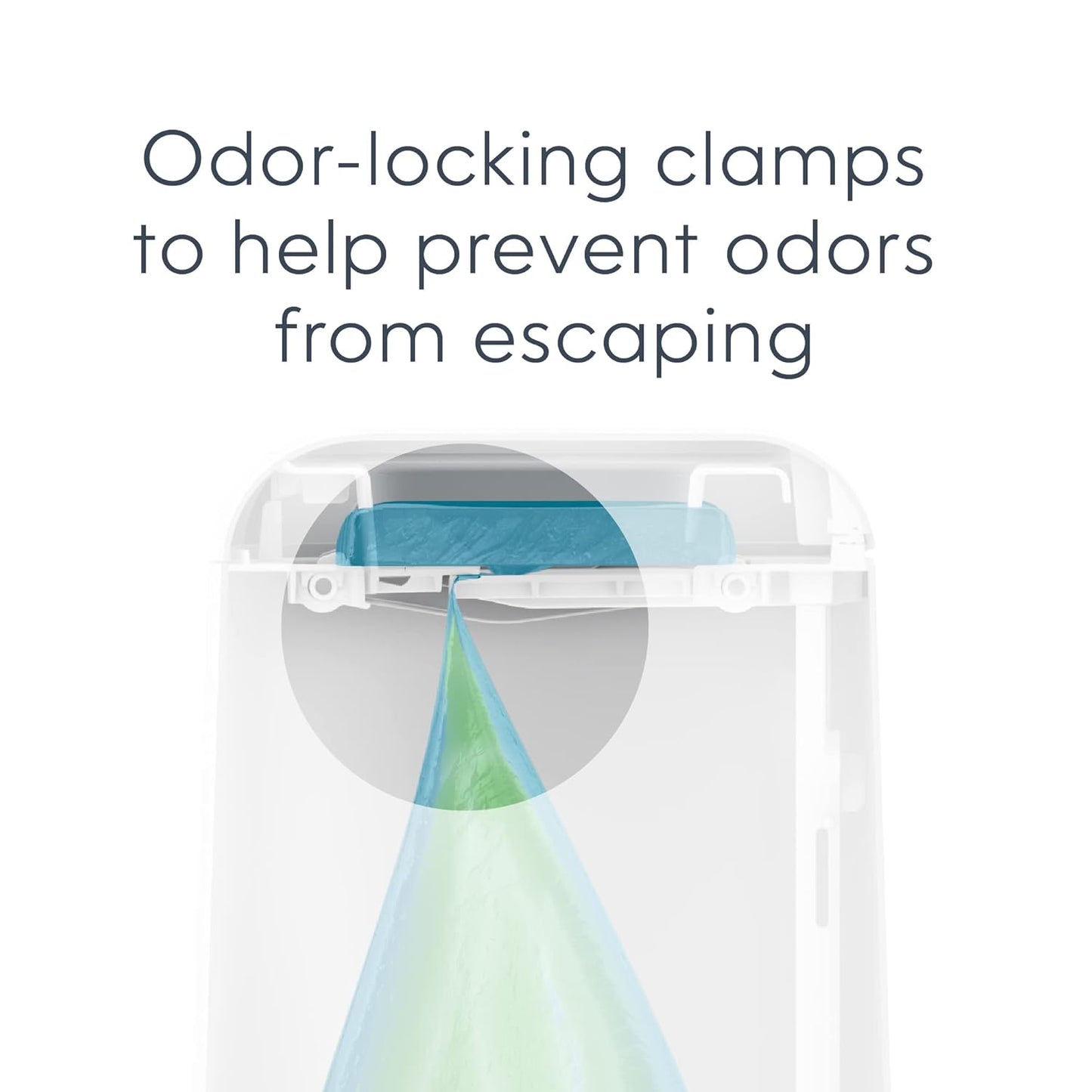 Diaper Genie Signature Pail Holds Up to 846 Newborn-Sized Diapers Per Refill