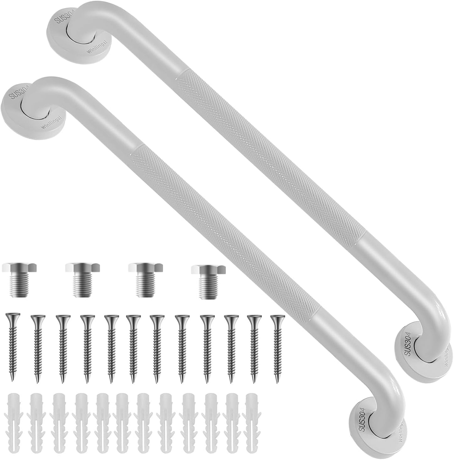 Grab Bars for Bathtubs and Showers 2 Pack 21 Inch