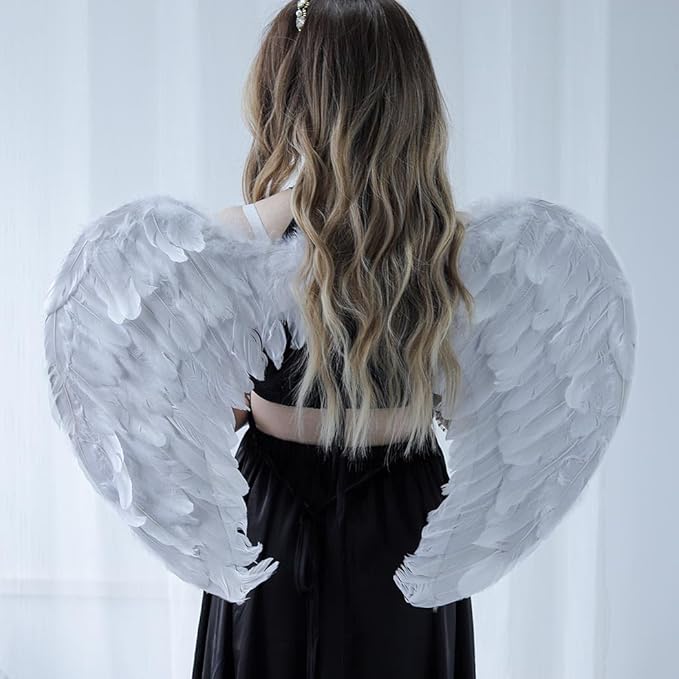 Halloween Feather Angel Wings Cosplay Costumes Dress Party