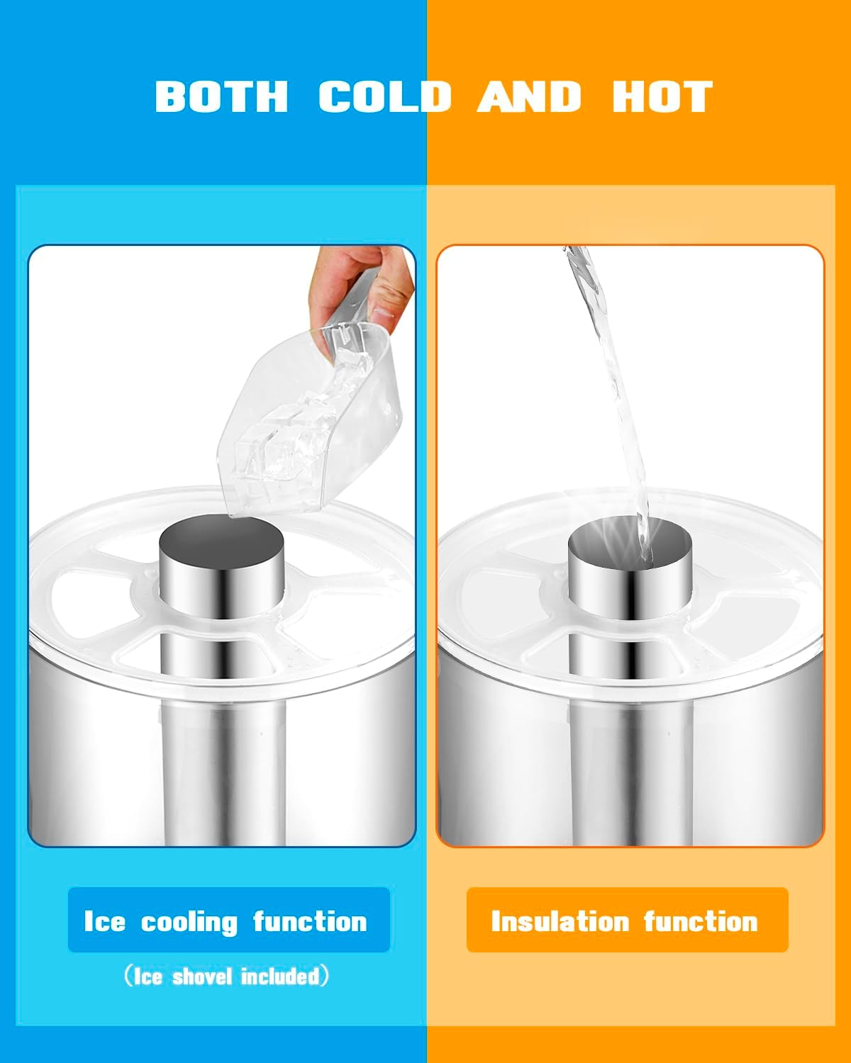 4.4 Gallon Drink Dispenser – Iced Drink Dispenser with Ice Core for Parties