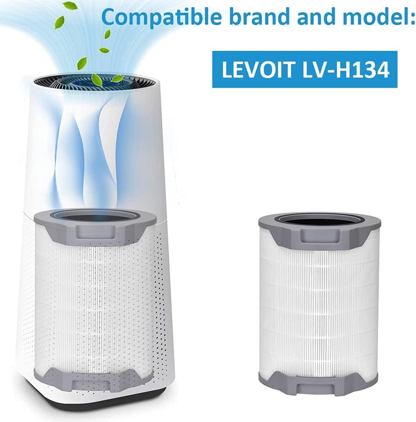 Lv-h134 replacement filter, Filter Activated Carbon Filter, Compatible with LEVOIT