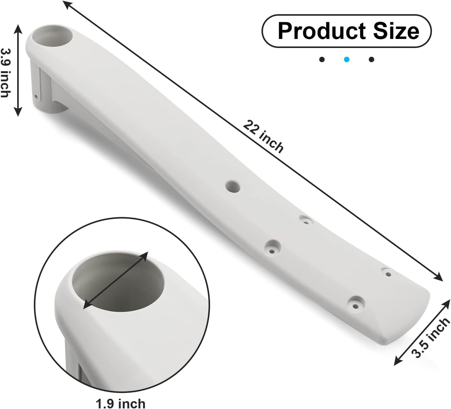 Replacement 160-0001PG Deck Support for Above Ground Swimming Pool BiltMor Step (2PACK)