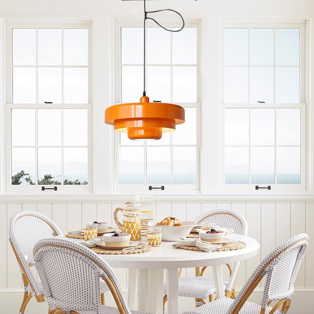 Meefad Adjustable Hanging Light Fixtures, Modern Swing Arm Pendant Light
