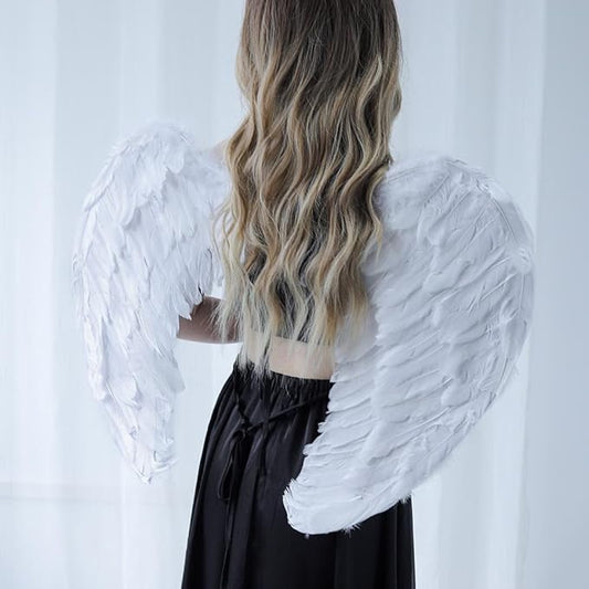 Halloween Feather Angel Wings Cosplay Costumes Dress Party
