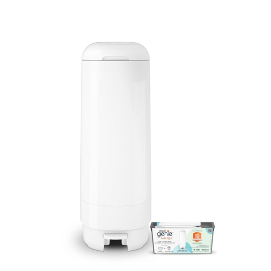 Diaper Genie Signature Pail Holds Up to 846 Newborn-Sized Diapers Per Refill