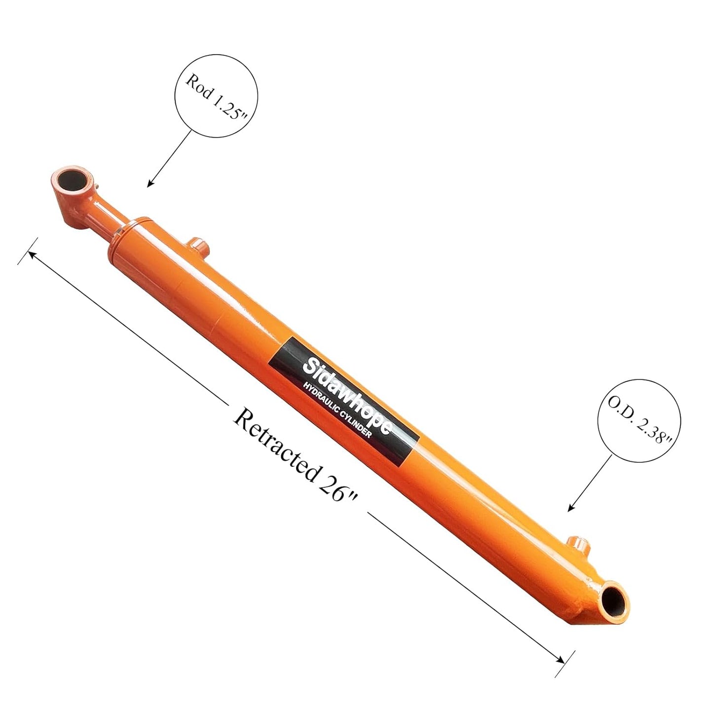 2x18 Hydraulics Weld Cross Tube Hydraulic Cylinder 2" Bore, 18" Stroke 3500PSI