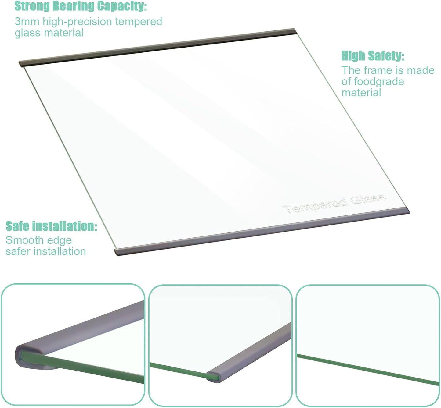 W11188040 Refrigerator Fresh Food Upper Glass Shelf