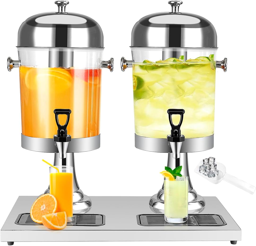 4.4 Gallon Drink Dispenser – Iced Drink Dispenser with Ice Core for Parties