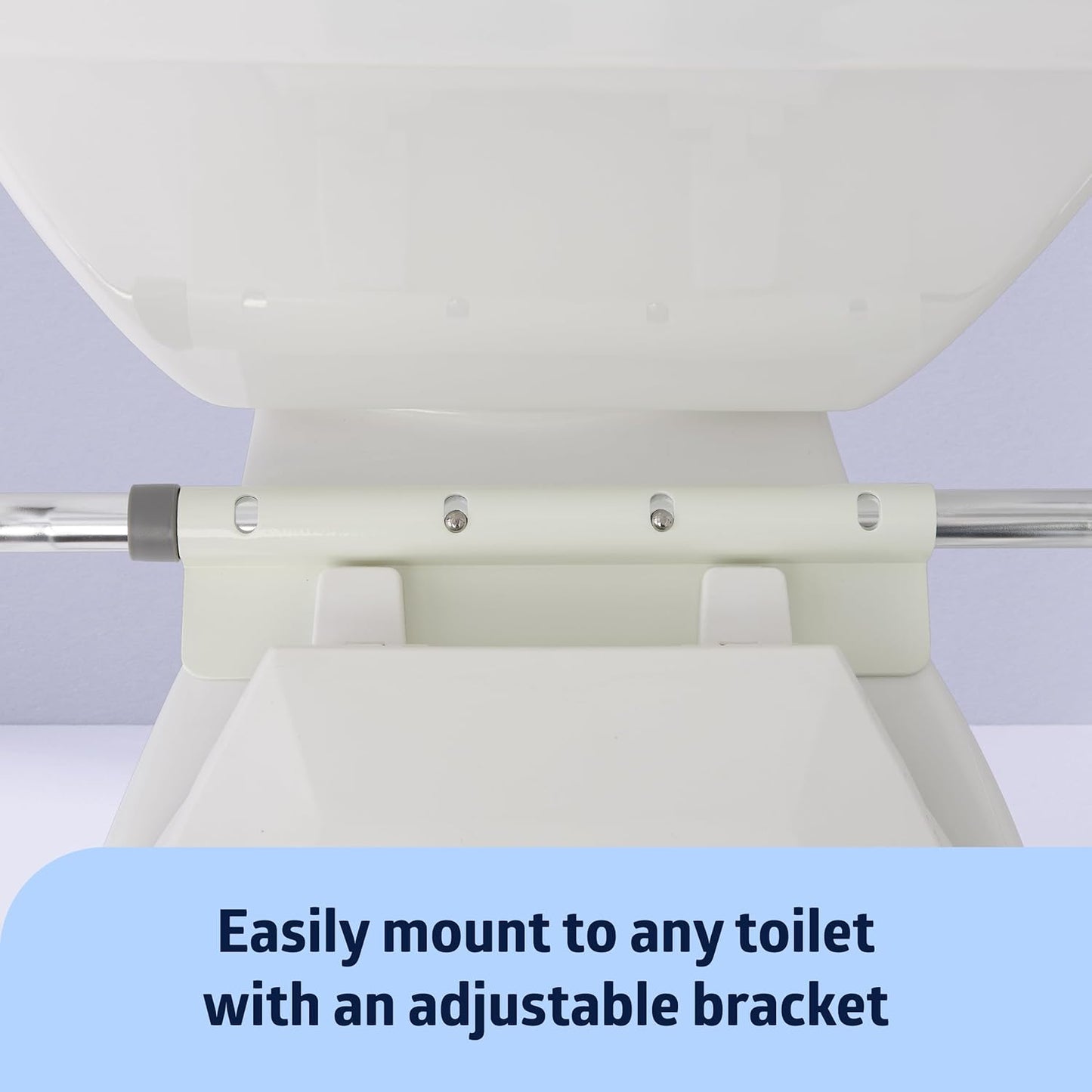 Medline Guardian Toilet Safety Rail - Adjustable Height, Robust & Reliable
