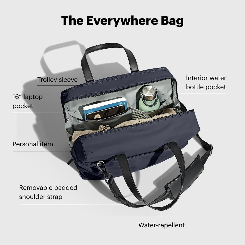 Away Everywhere Duffle Bag, Water Repellent Travel Bag, Padded Laptop Sleeve