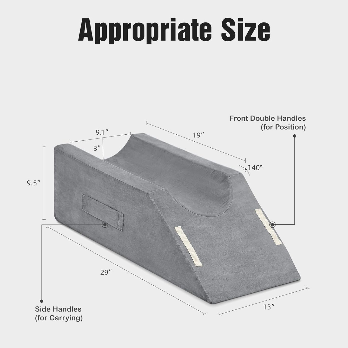 LightEase Memory Foam Leg, Knee, Ankle Support and Elevation Leg Pillow for Surgery