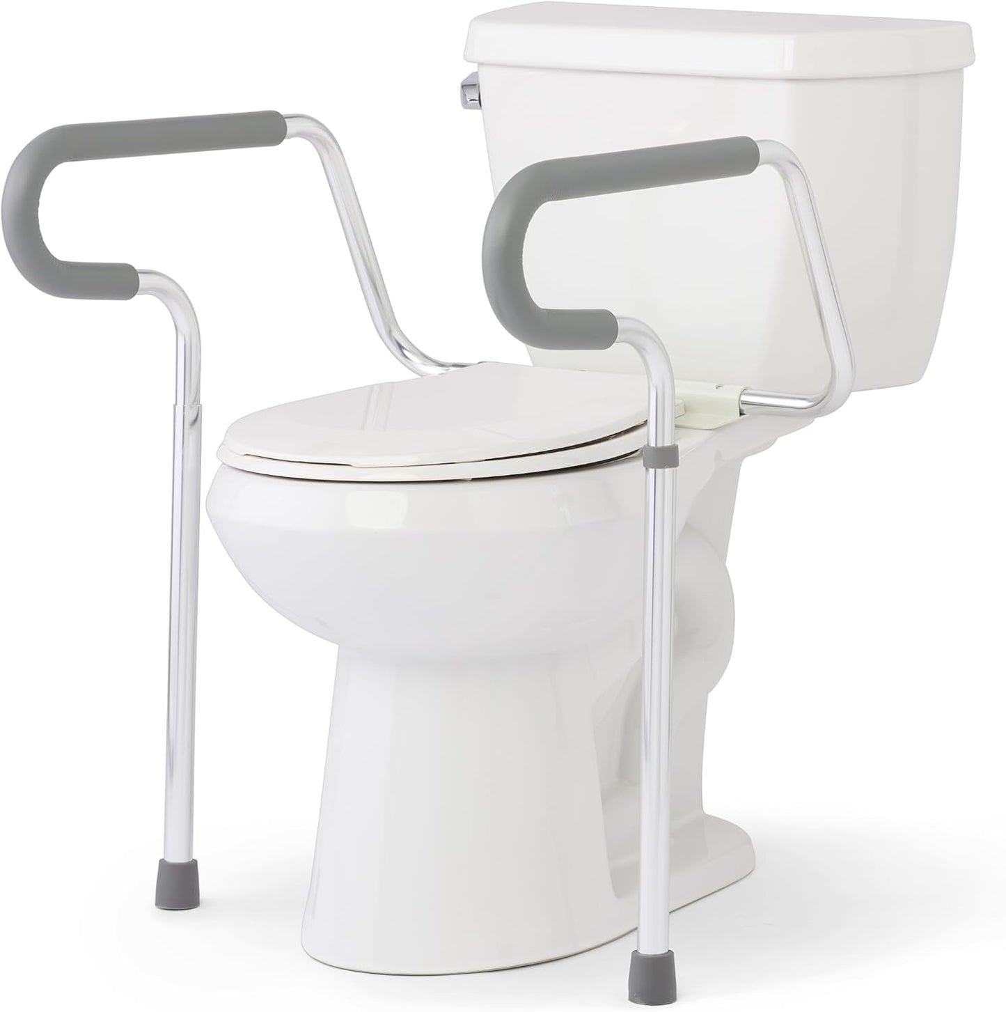 Medline Guardian Toilet Safety Rail - Adjustable Height, Robust & Reliable