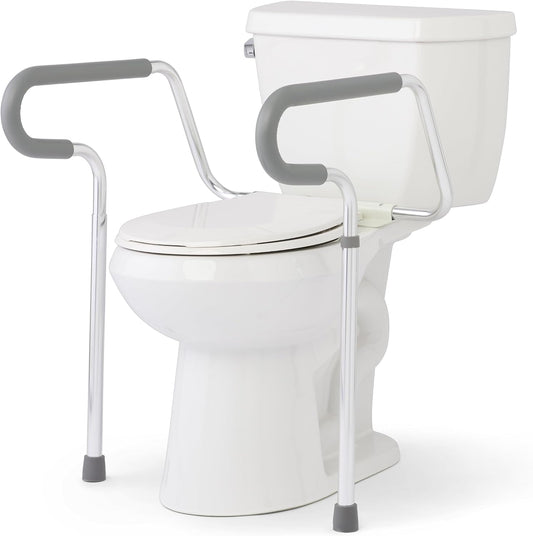 Medline Guardian Toilet Safety Rail - Adjustable Height, Robust & Reliable