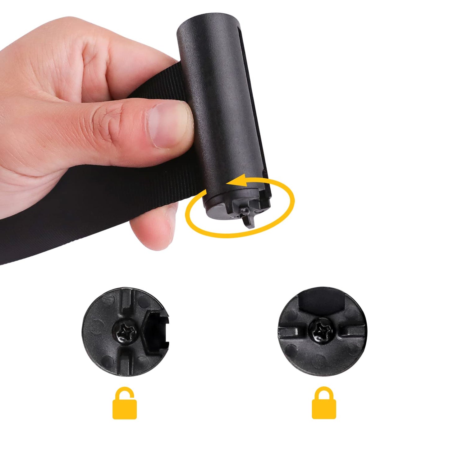 Amazon Basics Premium Crowd Control Stanchions with Easy Assembly, 6.5 foot