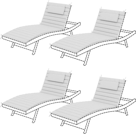 Sundale Outdoor Olefin Quilted Lounge Cushion Set of 4