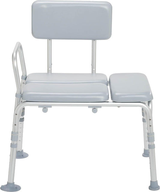 Drive Medical 12005KD-1 Padded Shower Seat Chair, Gray