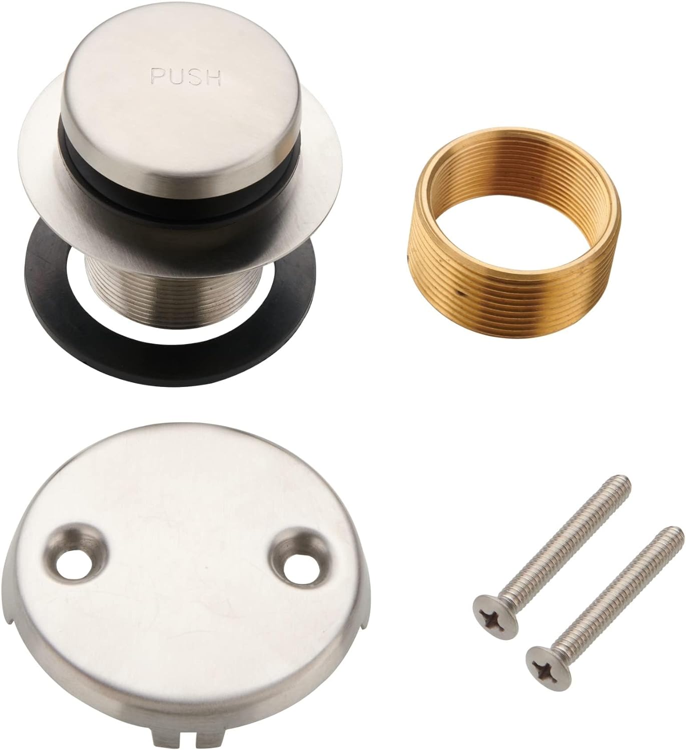 a close up of a metal object with screws