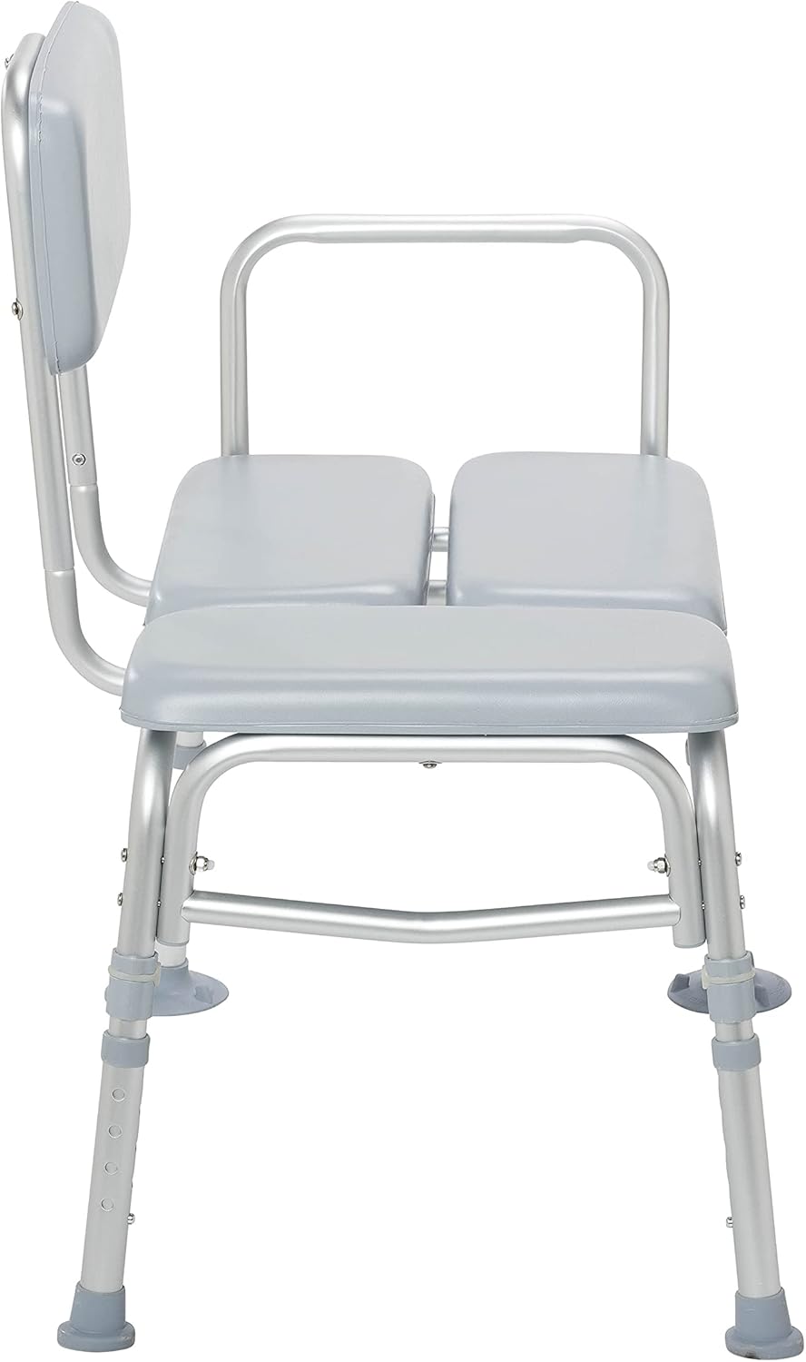 Drive Medical 12005KD-1 Padded Shower Seat Chair, Gray