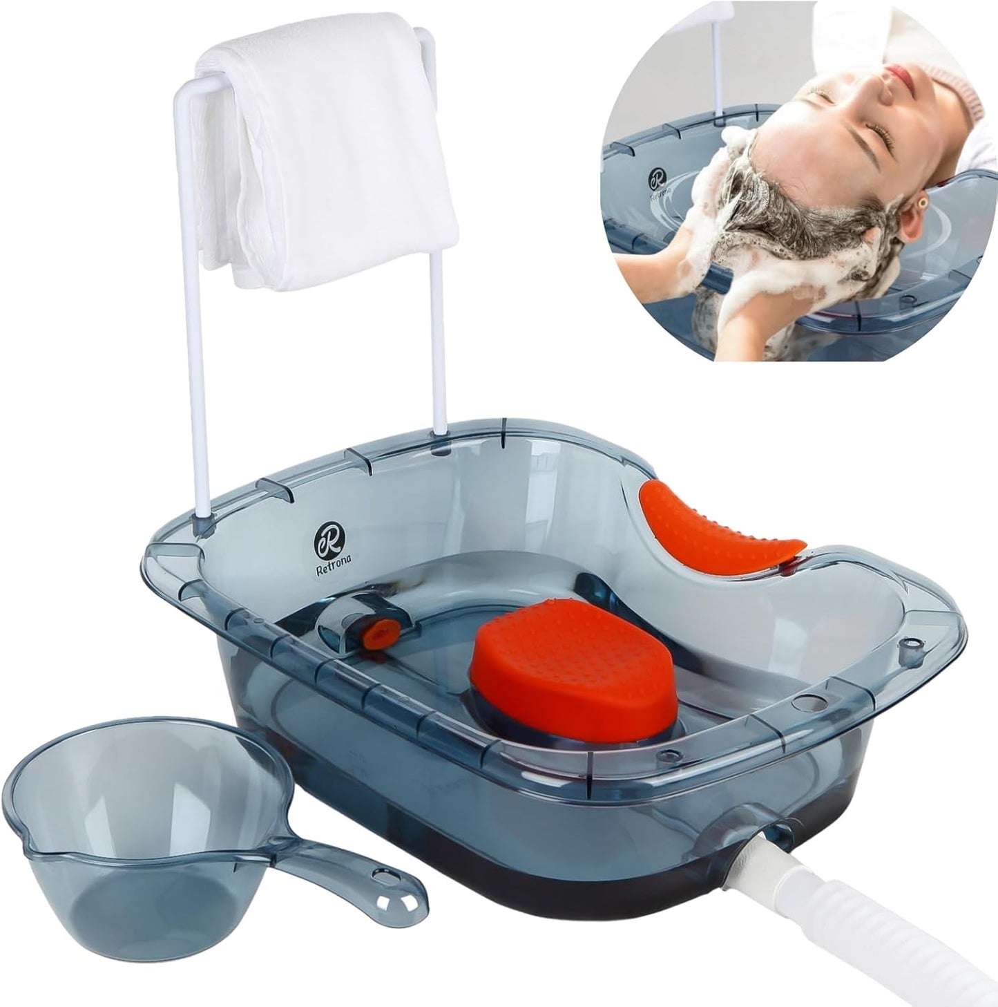 Hair Washing Basin for Bedridden - Portable Shampoo Bowl and Basin at Home