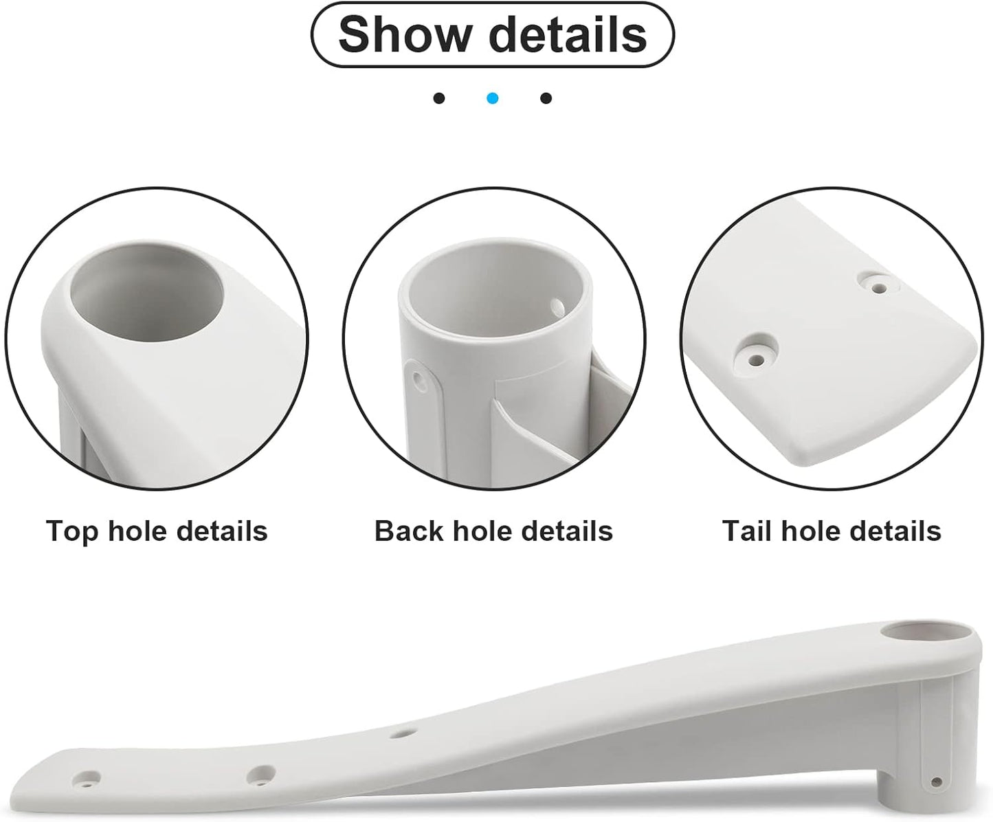 Replacement 160-0001PG Deck Support for Above Ground Swimming Pool BiltMor Step (2PACK)