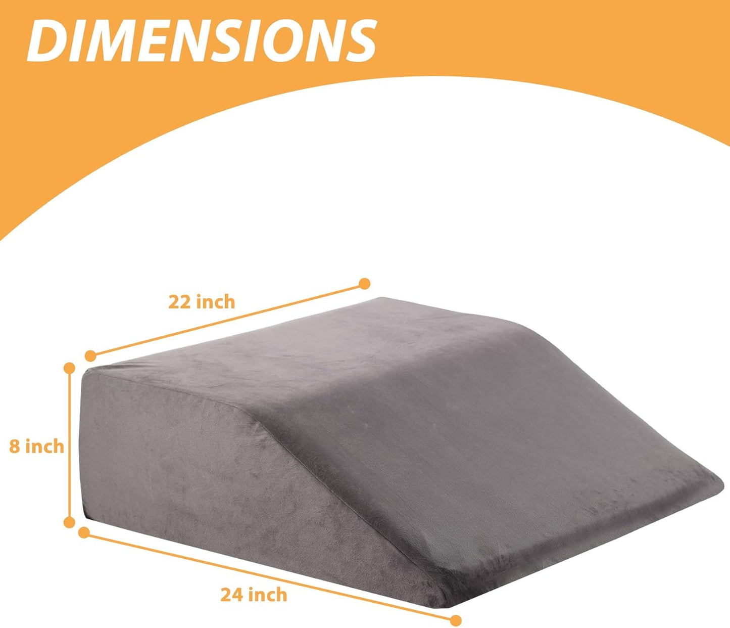 Leg Elevation Pillows, Leg Pillows for Sleeping, Cooling Gel Memory Foam Top