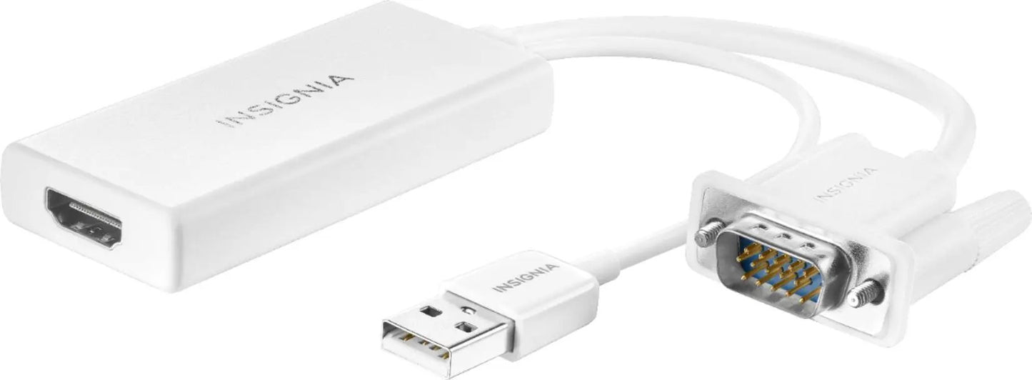 a white usb cable and a white adapter