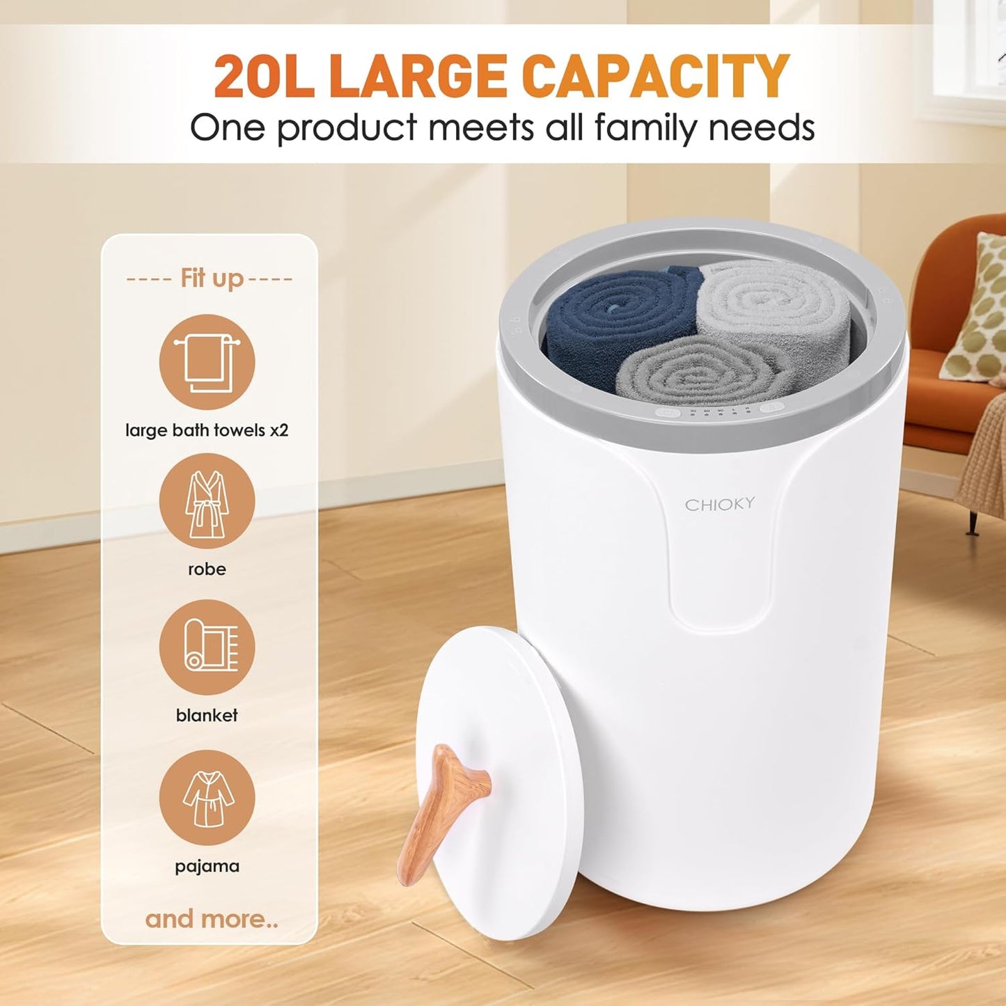 Towels Warmer for Bathroom & Heated Blanket Electric Throw 50''X60''