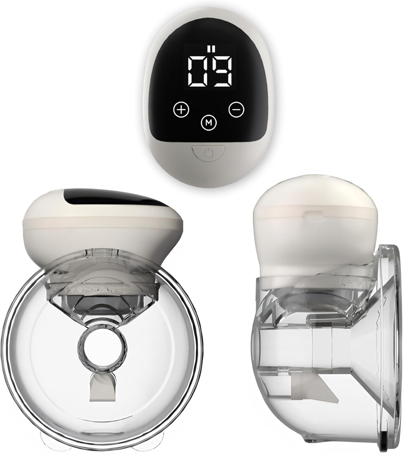Wearable Electric Breast Pump Hands-Free, Portable, 2 Modes, 9 Levels, LED Display