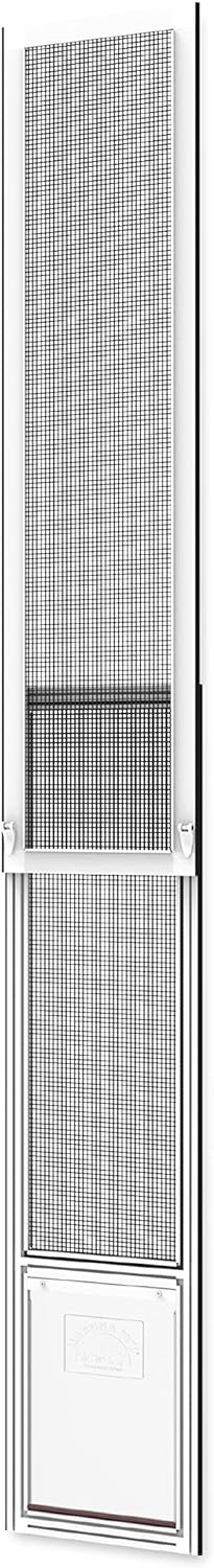 V2 Patio Pet Door Screen Insert Panel for Sliding Doors, Fits Door Track Min Ht 59.05" to Max Ht 84.25"