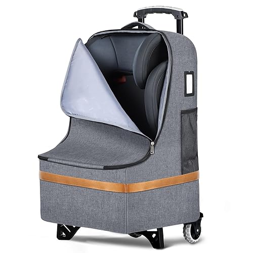 Upgraded Car Seat Travel Bag with Wheels, Car Seat Bags for Air Travel