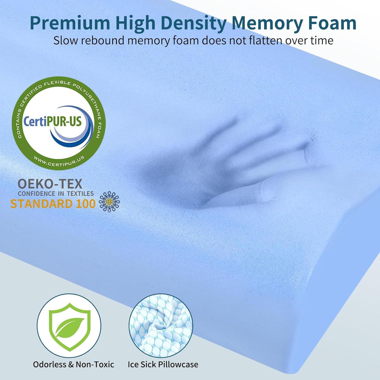 Memory Foam Pillows Neck Pillow for Pain Relief