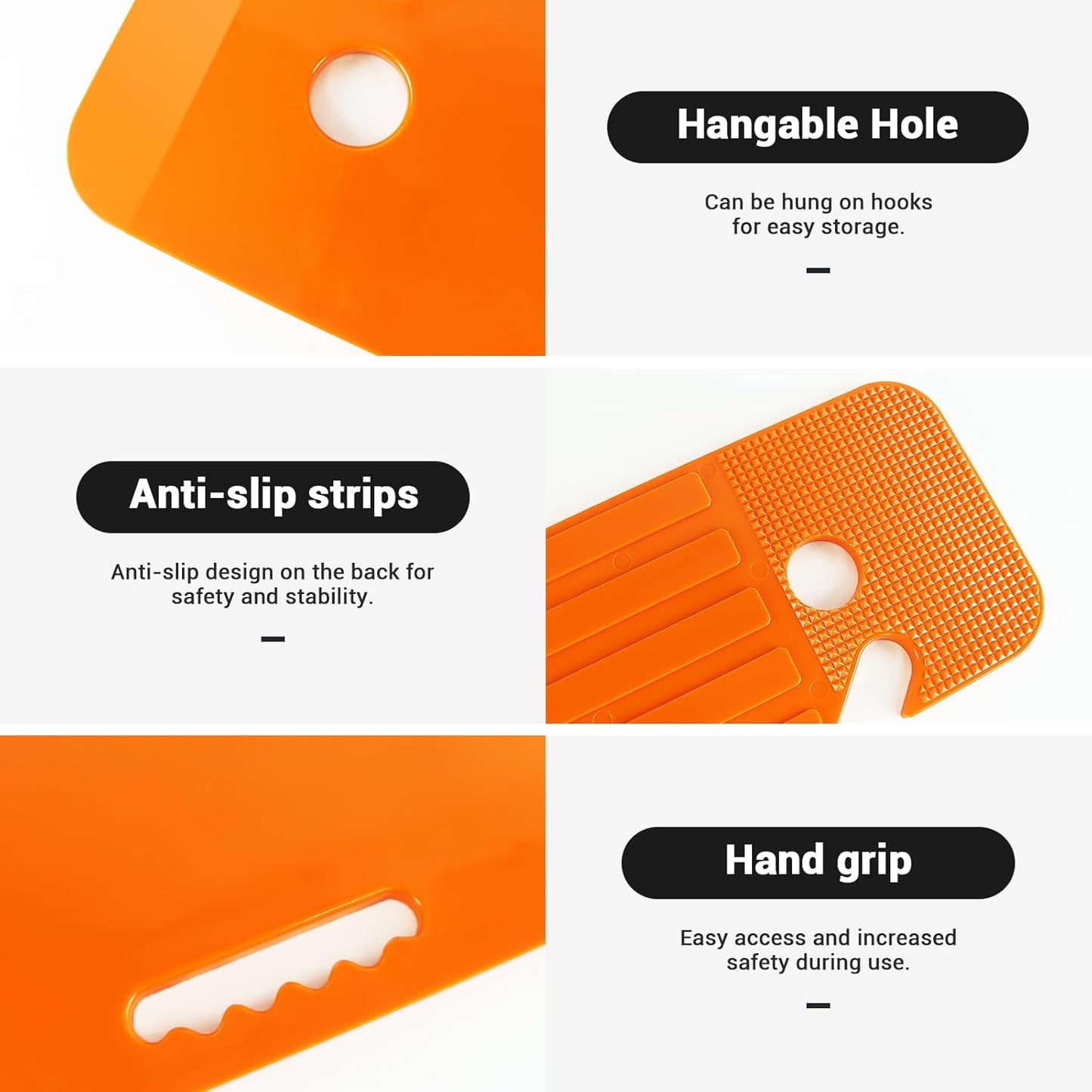 LOSCHEN Slide Transfer Board with Two Hand Cutouts, Seniors Transfer from Wheelchair to Bed