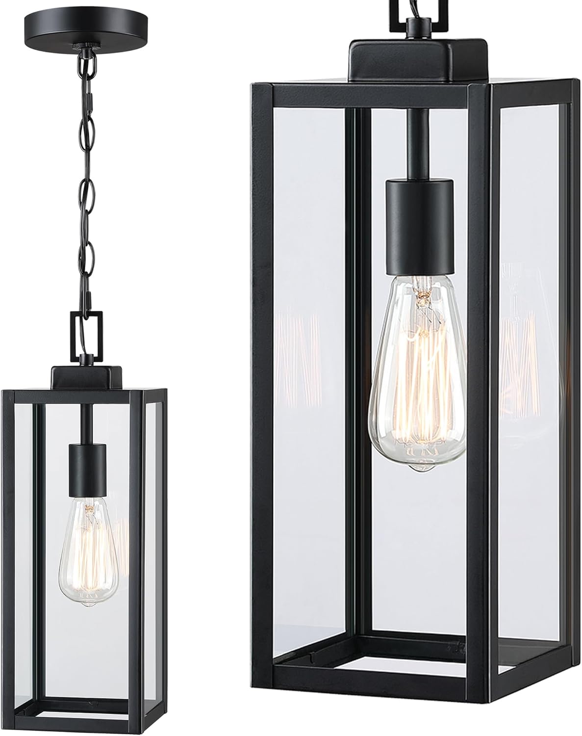 17 Inch Outdoor Pendant Light, Front Porch Outdoor Pendant Light