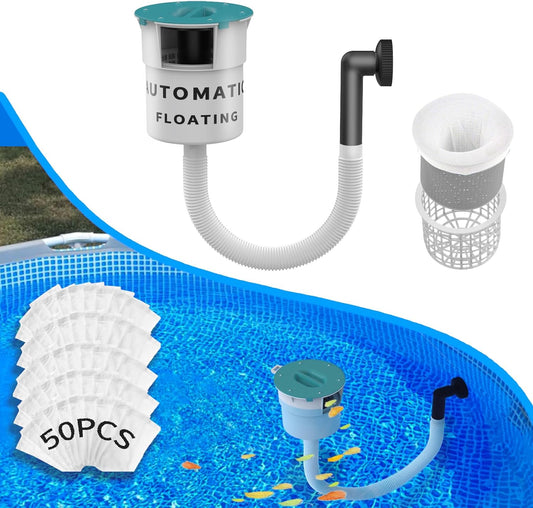 Surface Float Skimmer, 2025 Upgrade, No Installation Required