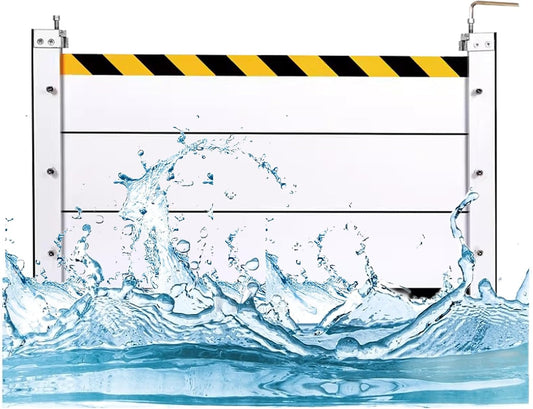 Flood Protection Baffle, Reusable Flood Barrier Shield Aluminum, Heavy Duty Unit Module Design