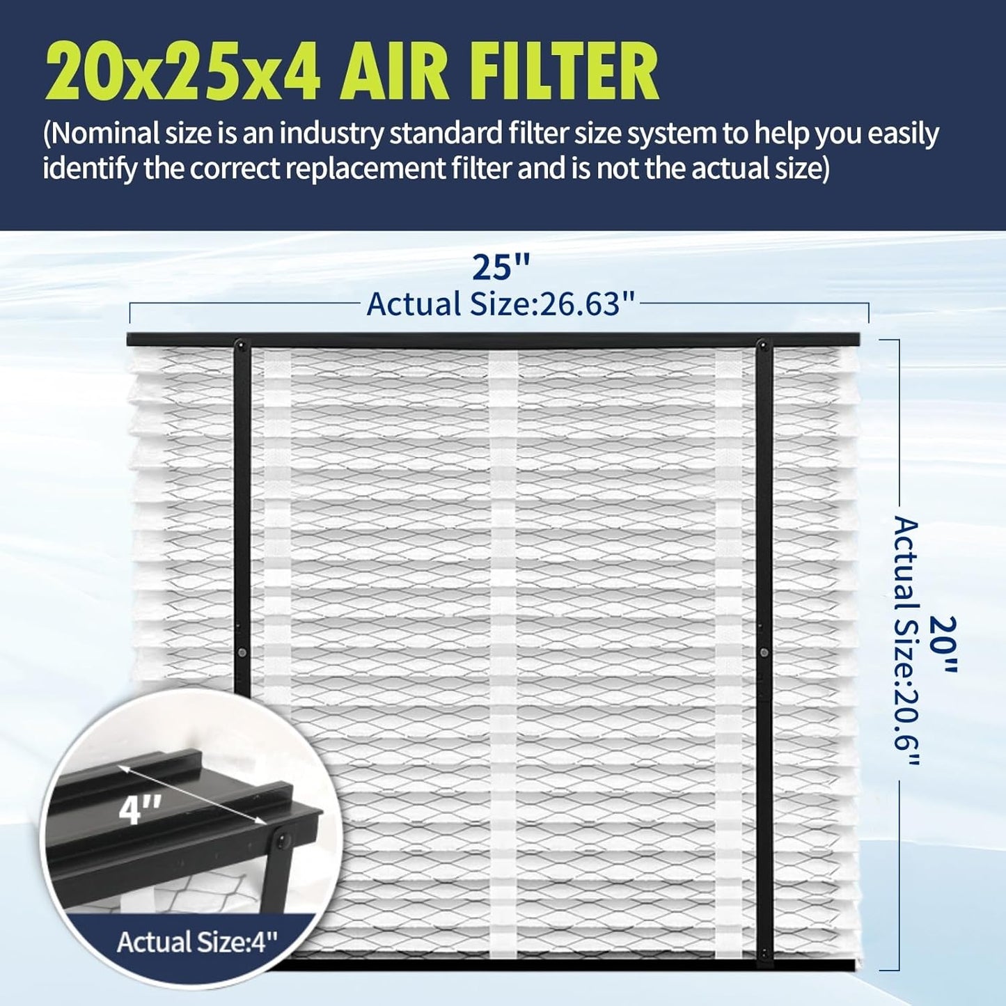 2 Pack 213 Replacement Filter Compatible with AprilAire Whole House Air Purifiers
