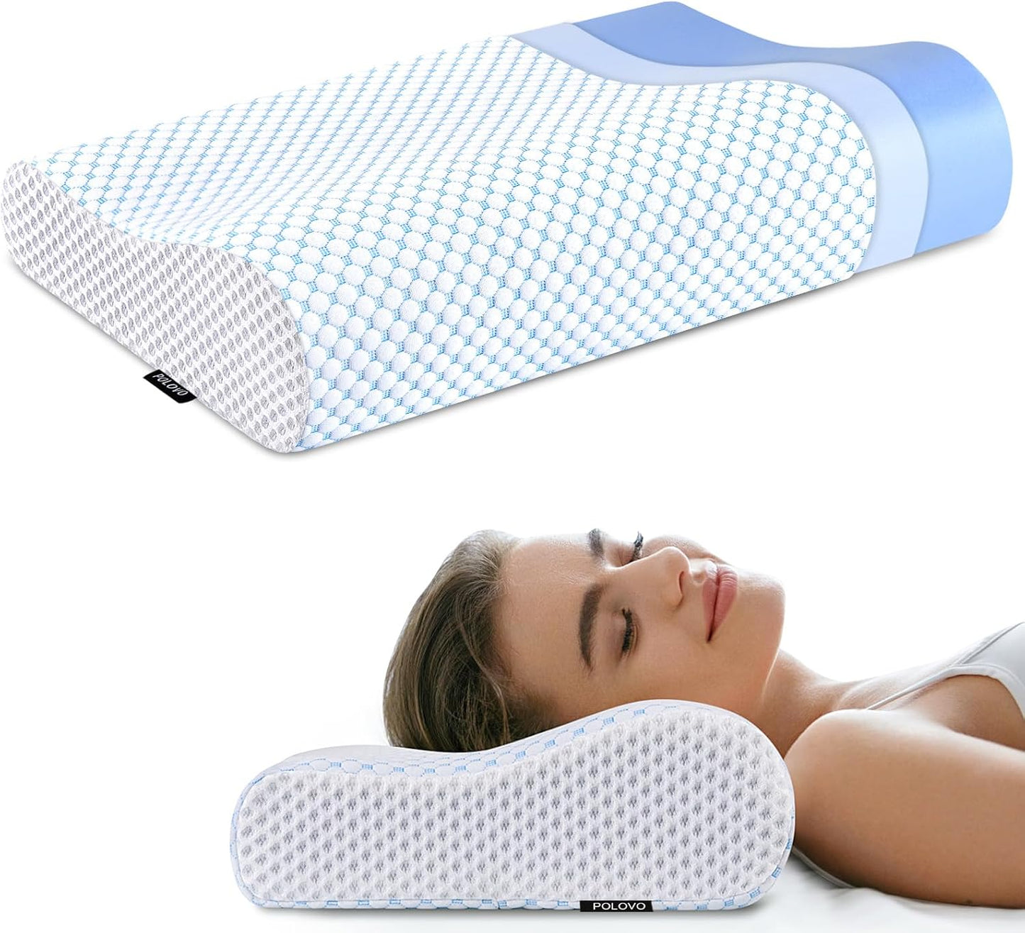 Memory Foam Pillows Neck Pillow for Pain Relief