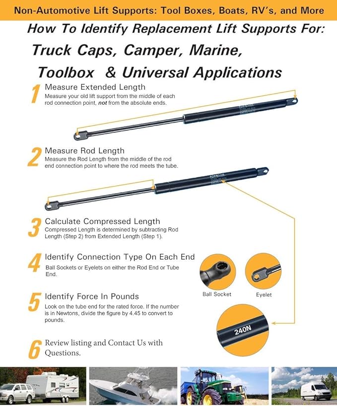 2Pcs Rear Back liftgate tailgate Hatch trunk Struts Lift Supports Compatible With 07-09 ML320